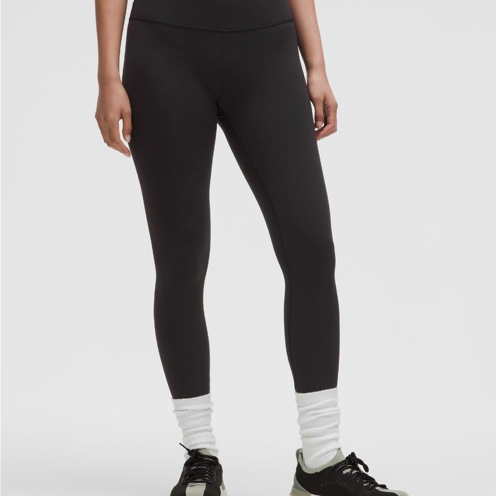 Wunder train high rise tights 25” size 2 lululemon